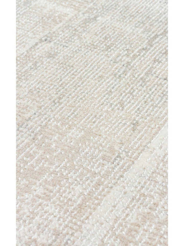Dakar Sade Desenli Oturma Odası Salon Koridor Antre Mutfak Modern Halı 01 GREY BEIGE - Carpetdocia