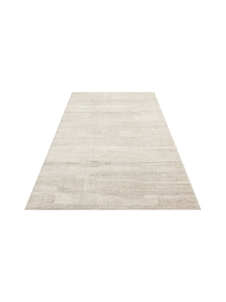 Dakar Sade Desenli Oturma Odası Salon Koridor Antre Mutfak Modern Halı 01 GREY BEIGE - Carpetdocia