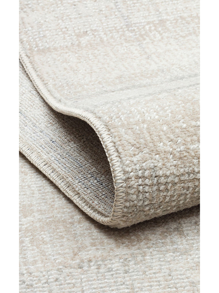 Dakar Sade Desenli Oturma Odası Salon Koridor Antre Mutfak Modern Halı 01 GREY BEIGE - Carpetdocia