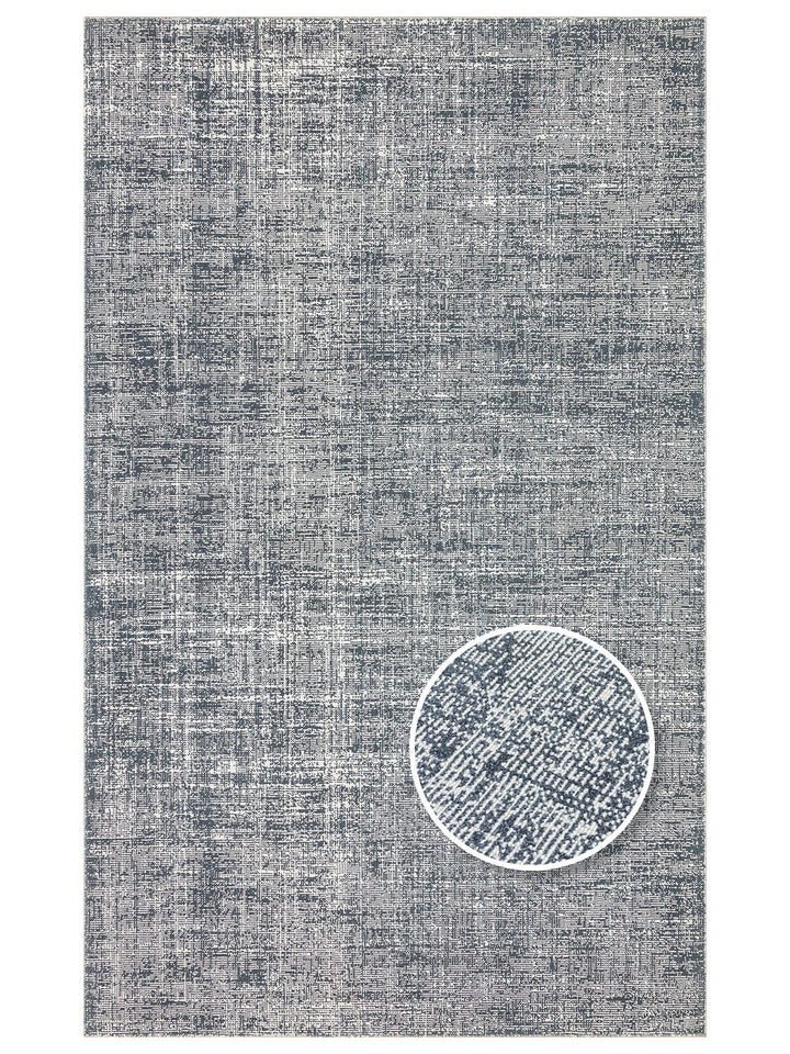 Dakar Sade Desenli Oturma Odası Salon Koridor Antre Mutfak Modern Halı PLAIN ANTHRACITE - Carpetdocia