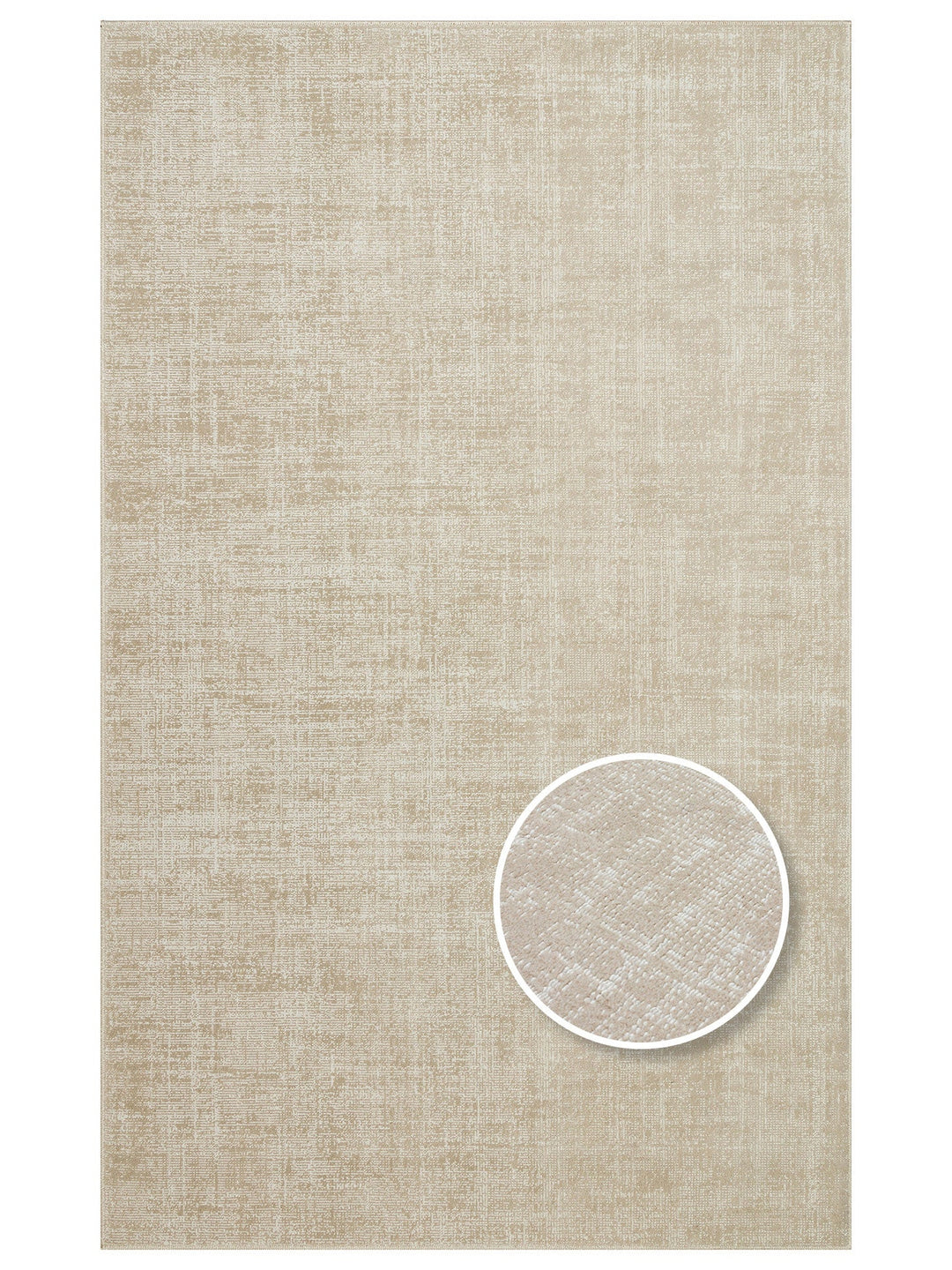 Dakar Sade Desenli Oturma Odası Salon Koridor Antre Mutfak Modern Halı PLAIN BEIGE - Carpetdocia