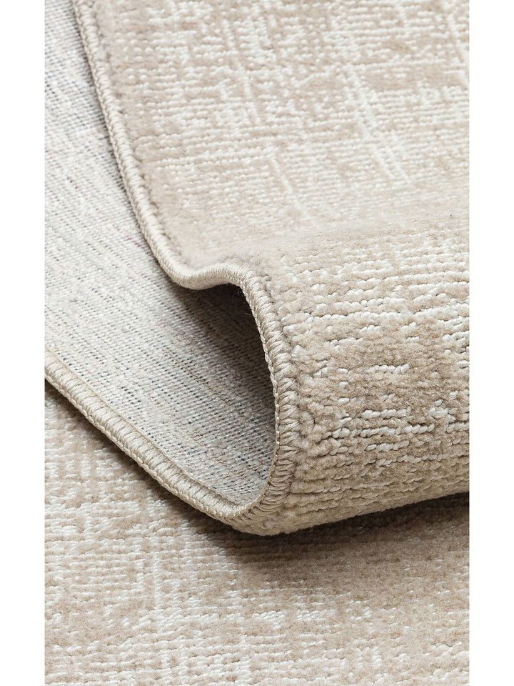 Dakar Sade Desenli Oturma Odası Salon Koridor Antre Mutfak Modern Halı PLAIN BEIGE - Carpetdocia