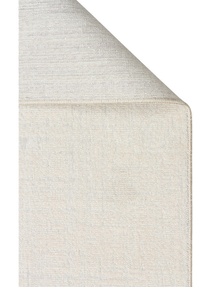 Dakar Sade Desenli Oturma Odası Salon Koridor Antre Mutfak Modern Halı PLAIN CREAM - Carpetdocia