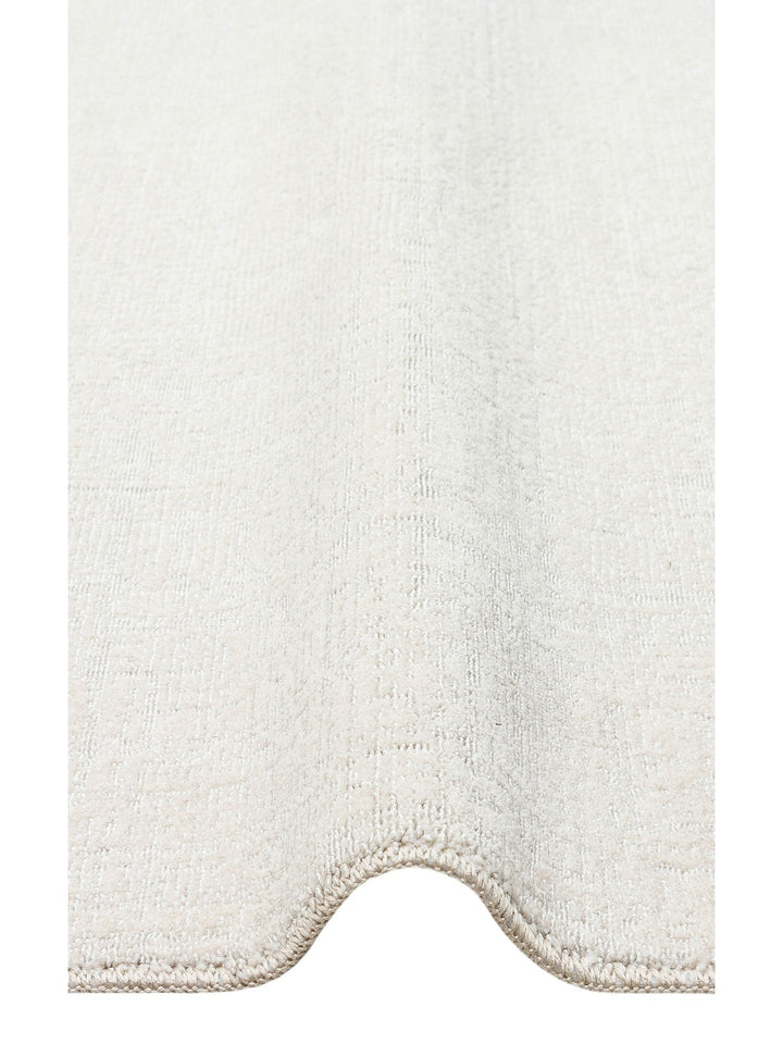 Dakar Sade Desenli Oturma Odası Salon Koridor Antre Mutfak Modern Halı PLAIN CREAM - Carpetdocia