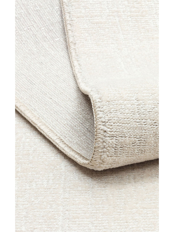 Dakar Sade Desenli Oturma Odası Salon Koridor Antre Mutfak Modern Halı PLAIN CREAM - Carpetdocia