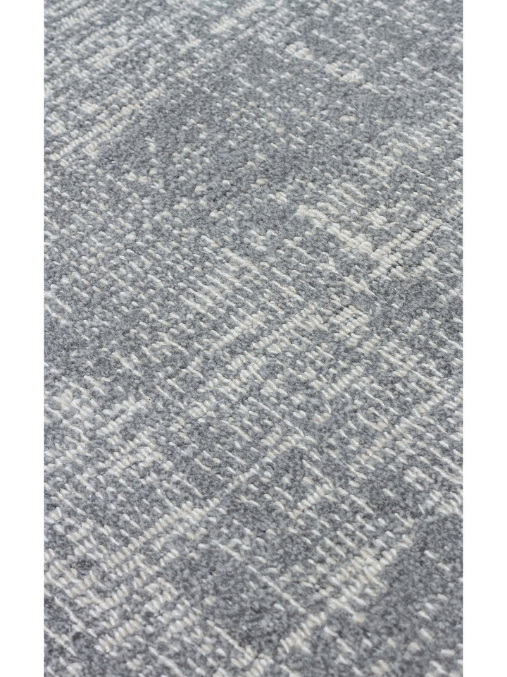 Dakar Sade Desenli Oturma Odası Salon Koridor Antre Mutfak Modern Halı PLAIN GREY - Carpetdocia
