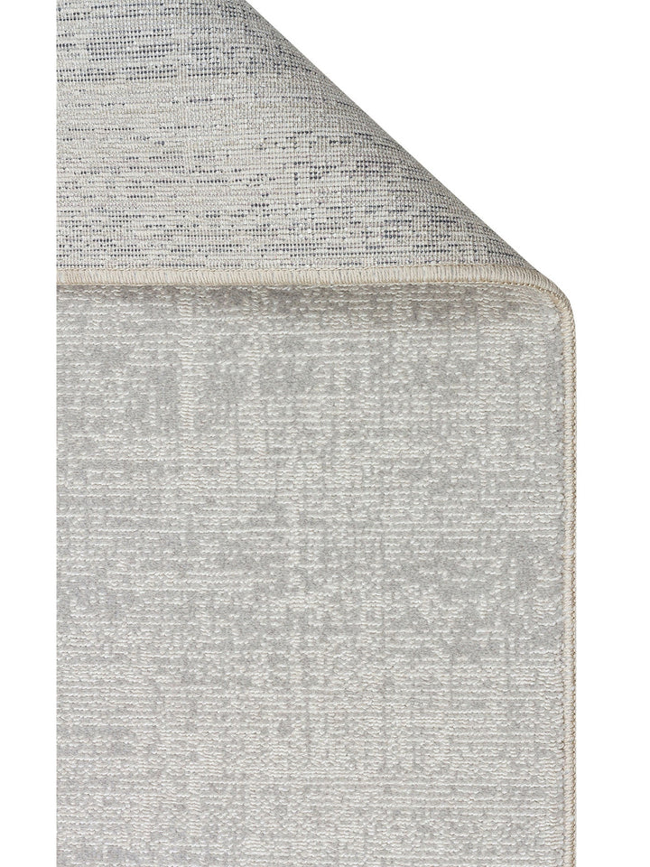 Dakar Sade Desenli Oturma Odası Salon Koridor Antre Mutfak Modern Halı PLAIN SILVER - Carpetdocia