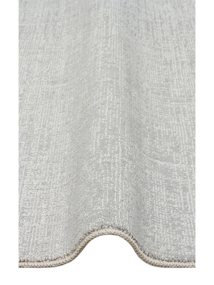 Dakar Sade Desenli Oturma Odası Salon Koridor Antre Mutfak Modern Halı PLAIN SILVER - Carpetdocia