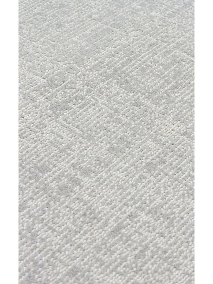 Dakar Sade Desenli Oturma Odası Salon Koridor Antre Mutfak Modern Halı PLAIN SILVER - Carpetdocia
