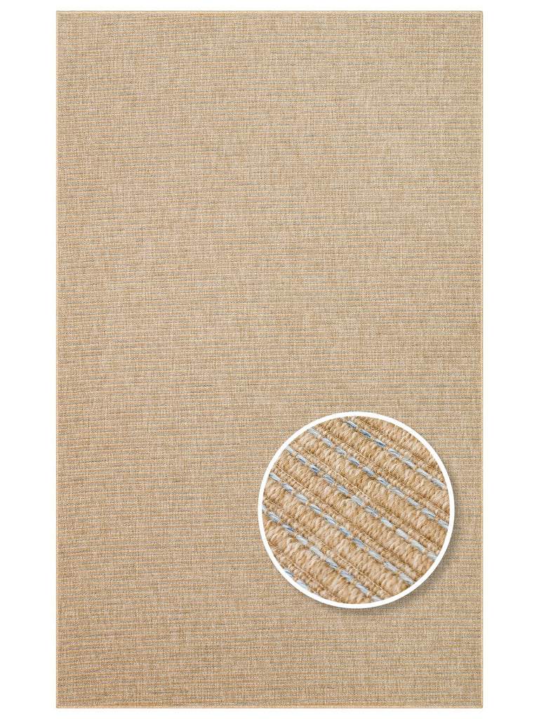 Dream Indoor and Outdoor Use Easy to Clean Sisal Look Carpet 01 NATURAL BLUE 