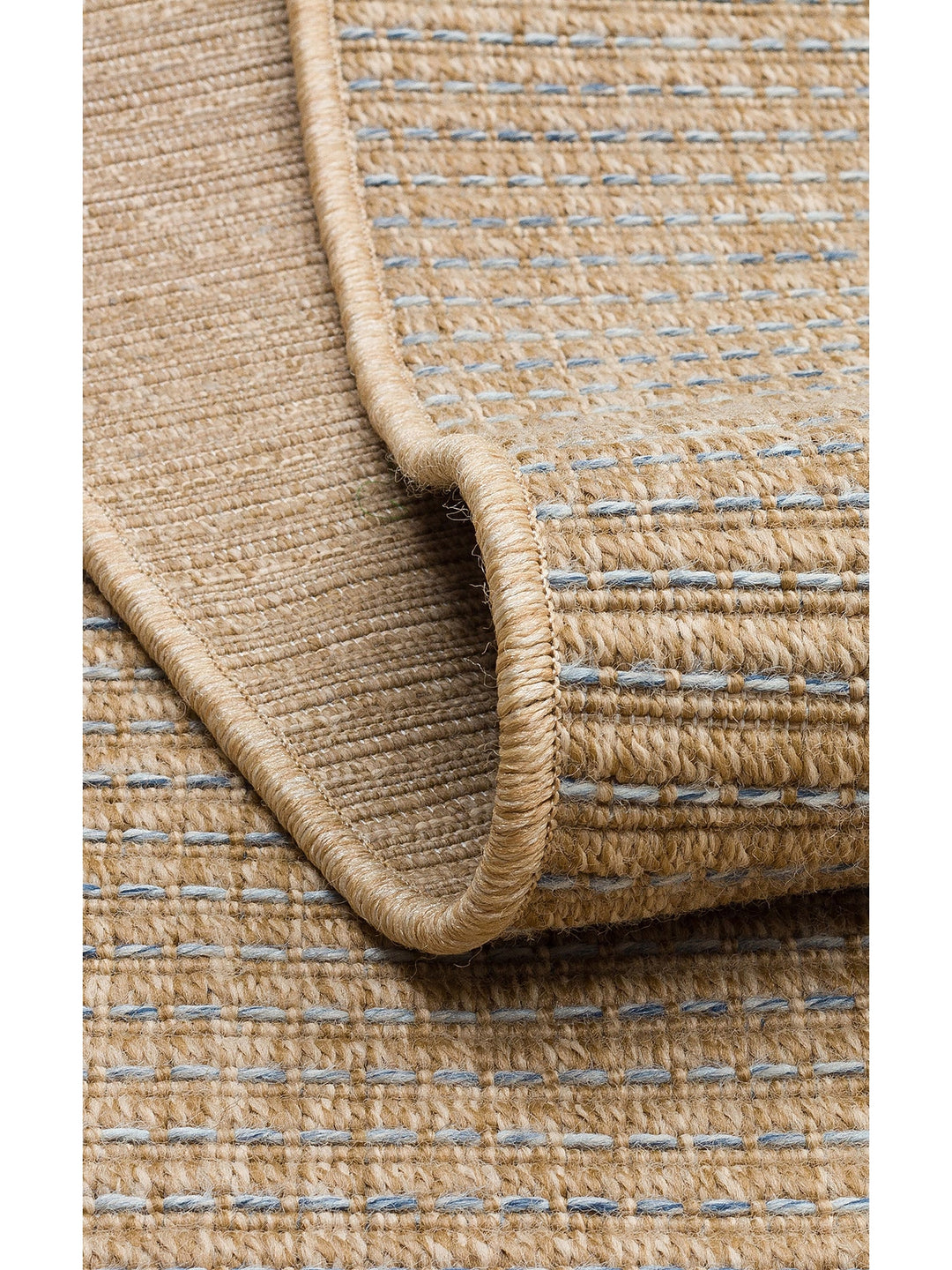 Dream İç ve Dış Mekan Kullanımına Uygun Kolay Temizlenebilir Sisal Görünümlü Halı 01 NATURAL BLUE - Carpetdocia