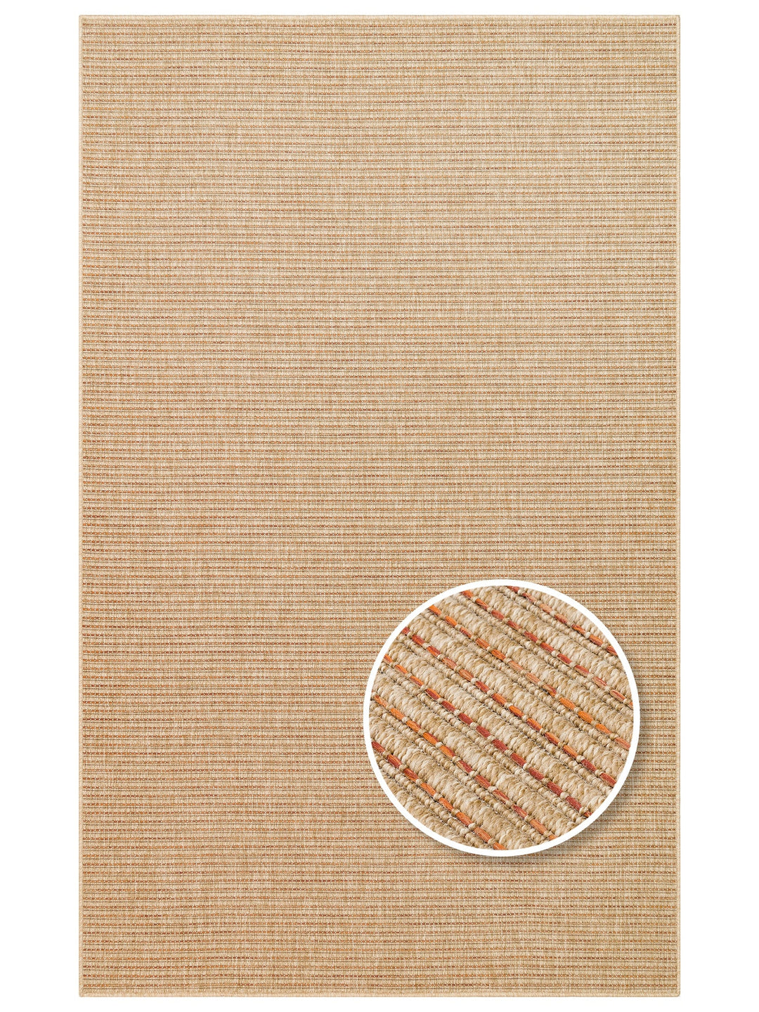 Dream İç ve Dış Mekan Kullanımına Uygun Kolay Temizlenebilir Sisal Görünümlü Halı 01 NATURAL TERRAXW - Carpetdocia