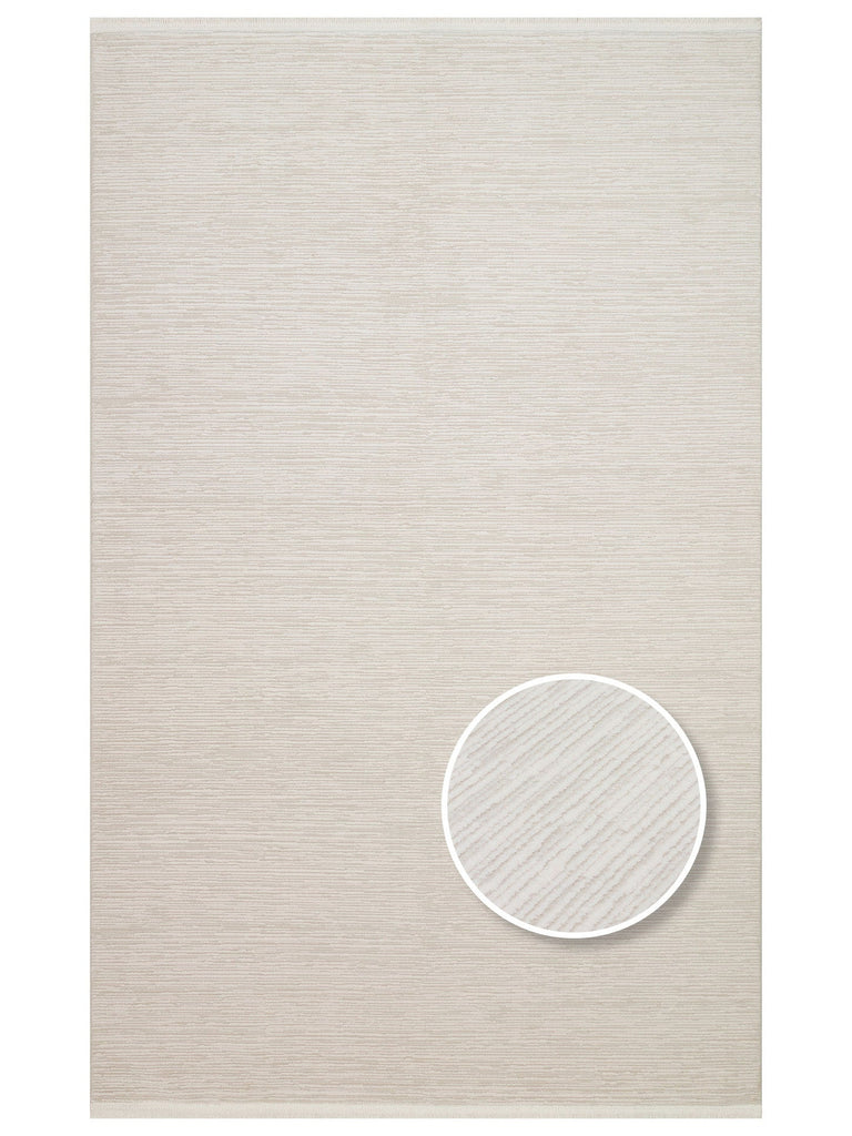 Fade Series Plain Patterned Living Room Hall Hallway Entrance Bedroom Modern Carpet PLAIN CREAM
