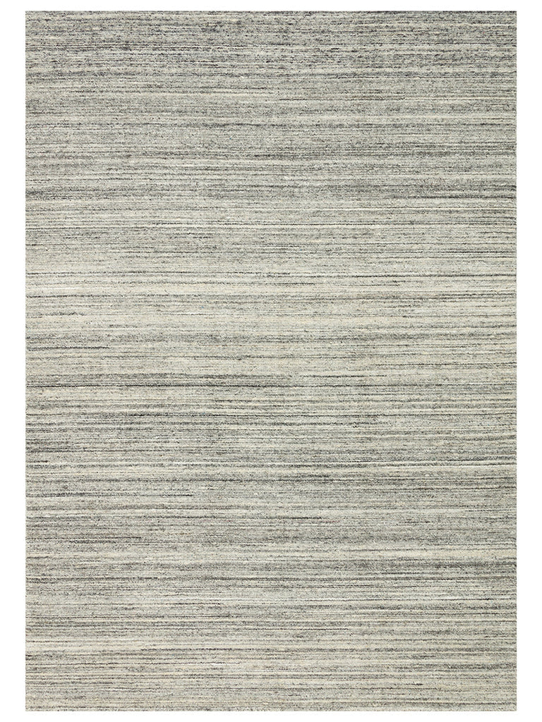 Helsinki Series 100% Natural Wool and Viscose Hand Woven Modern Scandinavian Living Room Carpet GREY