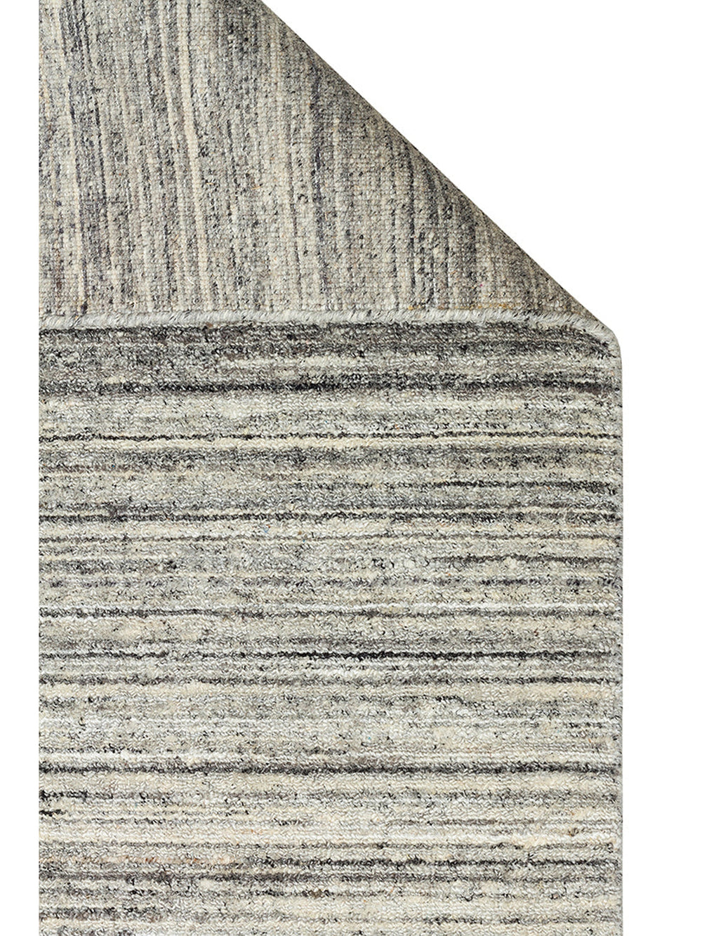 Helsinki Serisi %100 Naturel Yün ve Viskon El Dokuma Modern İskandinav Salon Oturma Odası Halı GREY - Carpetdocia