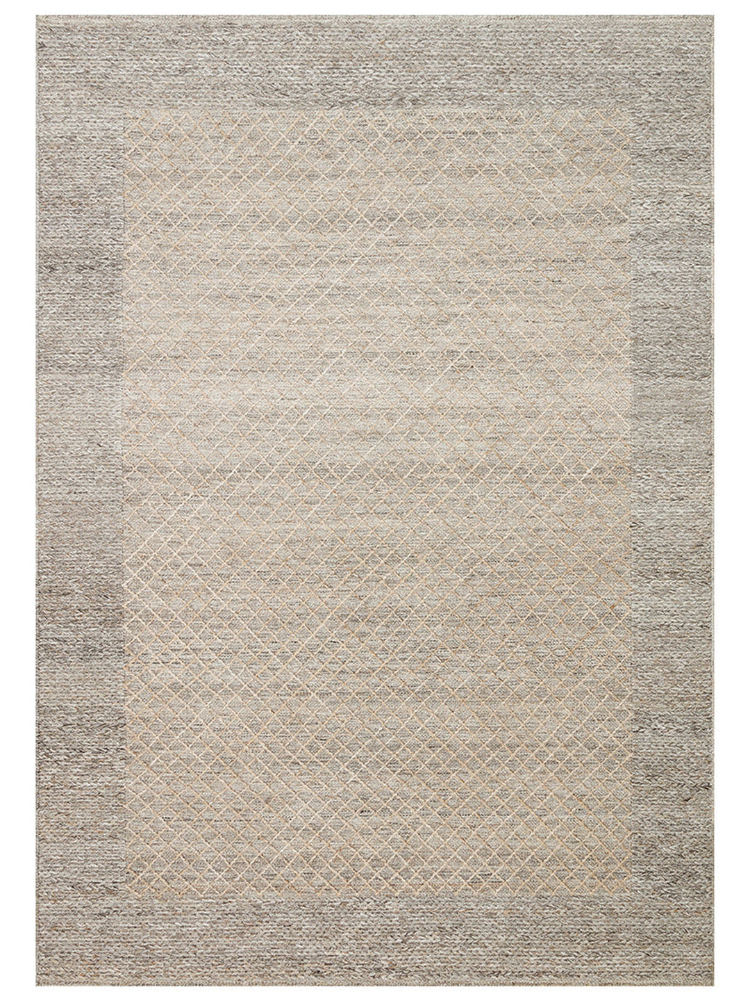 Herringbone Serisi El Dokuma Modern Etnik Salon Oturma Odası Yatak Odası Halı BEIGE - Carpetdocia