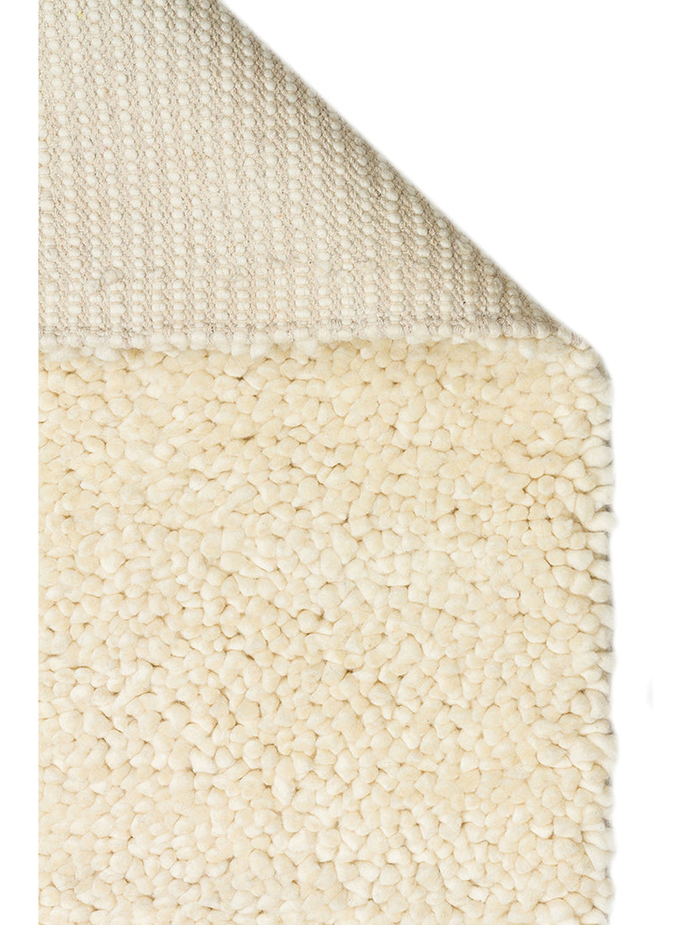 Kanin Serisi El Dokuma Shaggy Yumuşak Salon Oturma Odası Yatak Odası Halı IVORY - Carpetdocia