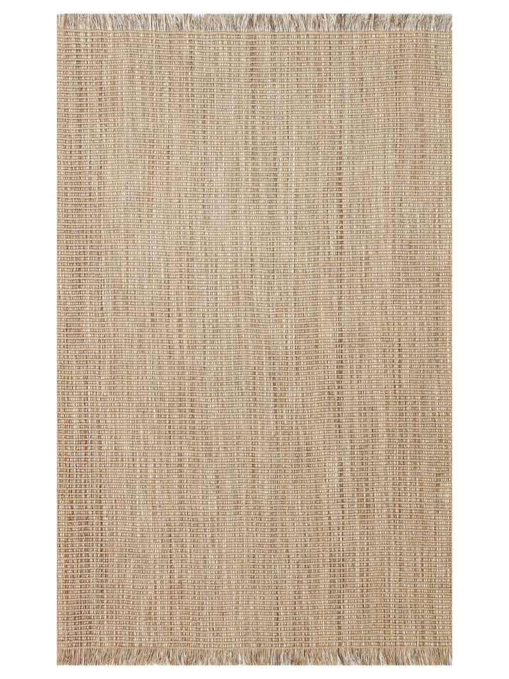 Kenitra Jüt Karışımlı Çift Taraflı Oturma Odası Koridor Antre Mutfak Balkon Modern Kilim 01 BEIGE - Carpetdocia