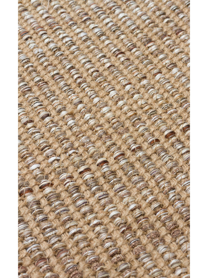 Kenitra Jüt Karışımlı Çift Taraflı Oturma Odası Koridor Antre Mutfak Balkon Modern Kilim 01 BEIGE - Carpetdocia