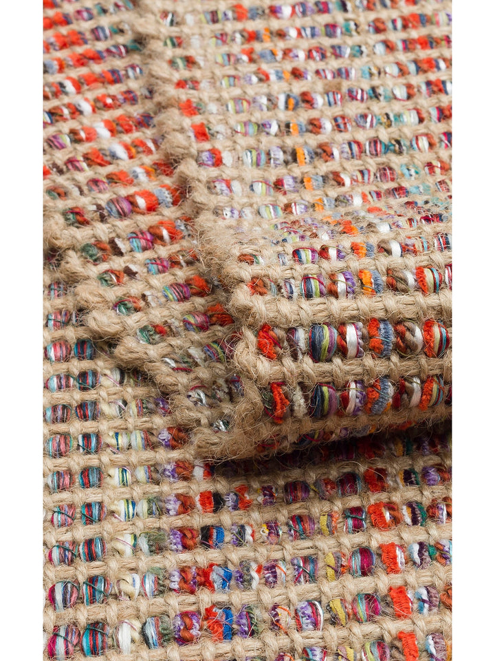 Kenitra Jüt Karışımlı Çift Taraflı Oturma Odası Koridor Antre Mutfak Balkon Modern Kilim 01 MULTY - Carpetdocia