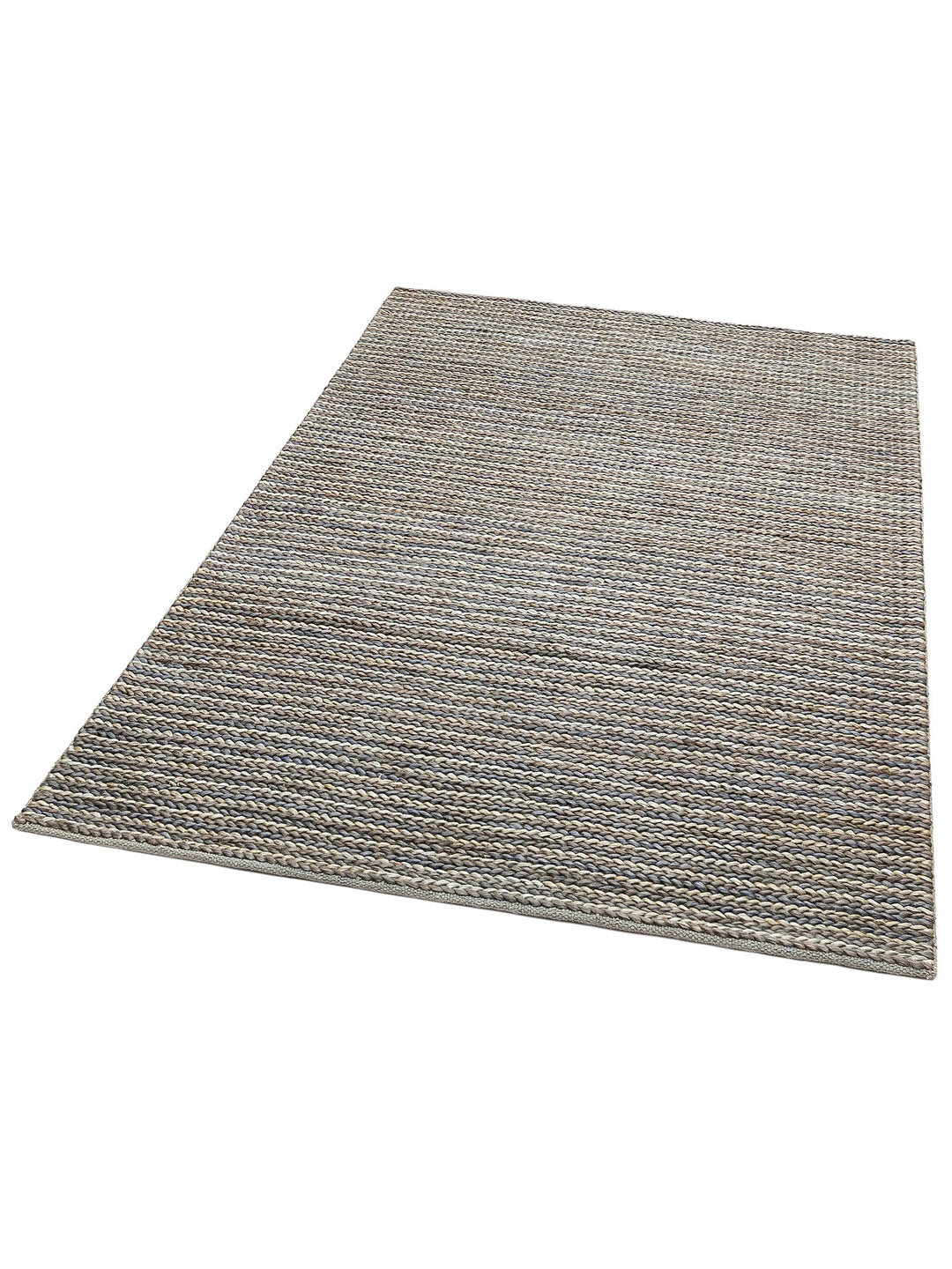Knit Jüt Farklı Örgü Dokusuna Sahip El Dokuma Naturel Jüt Hasır Halı 1512 NAVY MULTY XW - Carpetdocia
