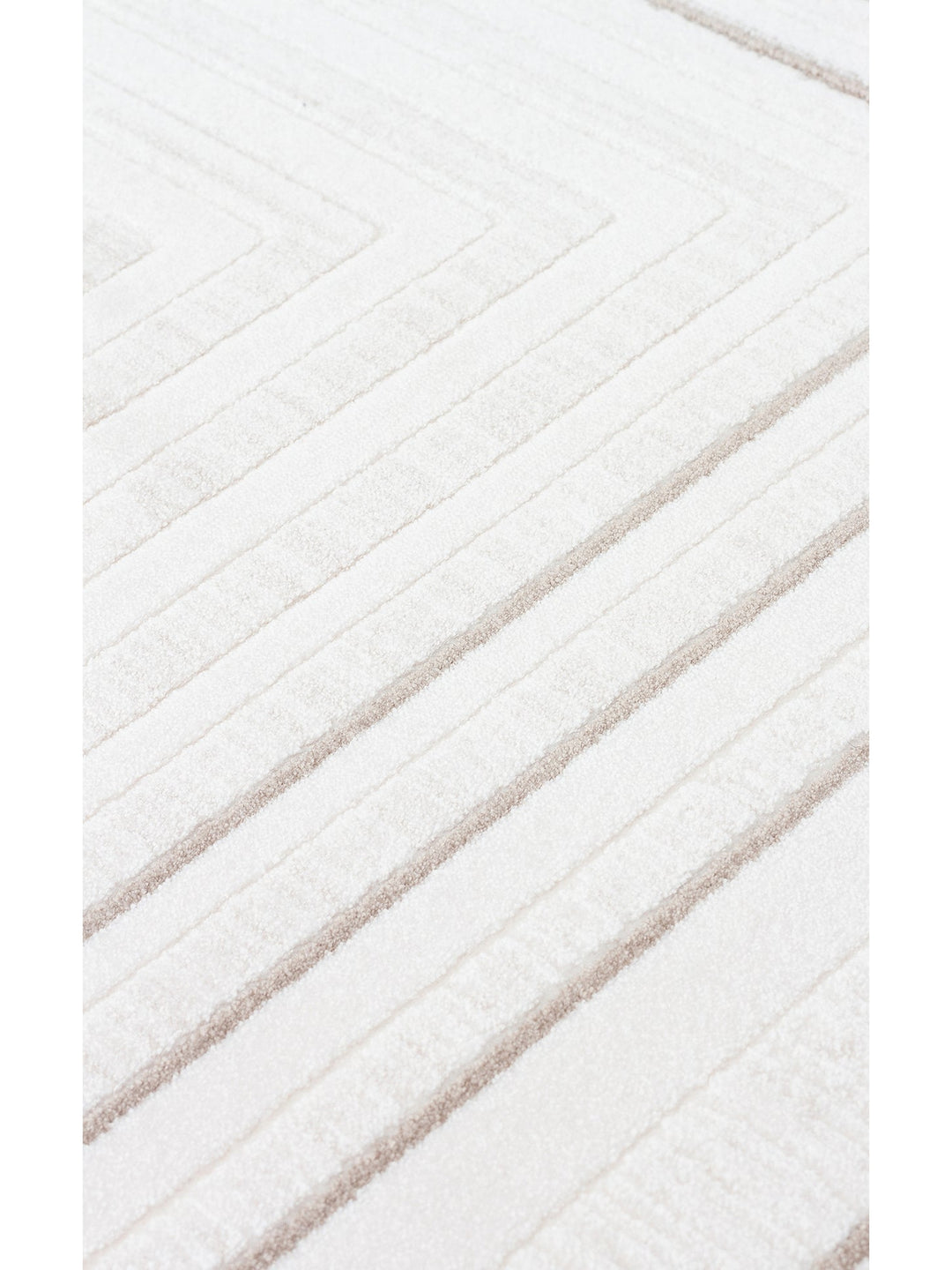 Kylie Serisi Salon Oturma Odası Koridor Antre Parlak ve Sade Modern Halı 04 CREAM VIZON - Carpetdocia
