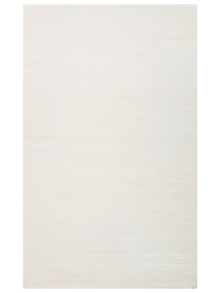Kylie Serisi Salon Oturma Odası Koridor Antre Parlak ve Sade Modern Halı PLAIN CREAM - Carpetdocia