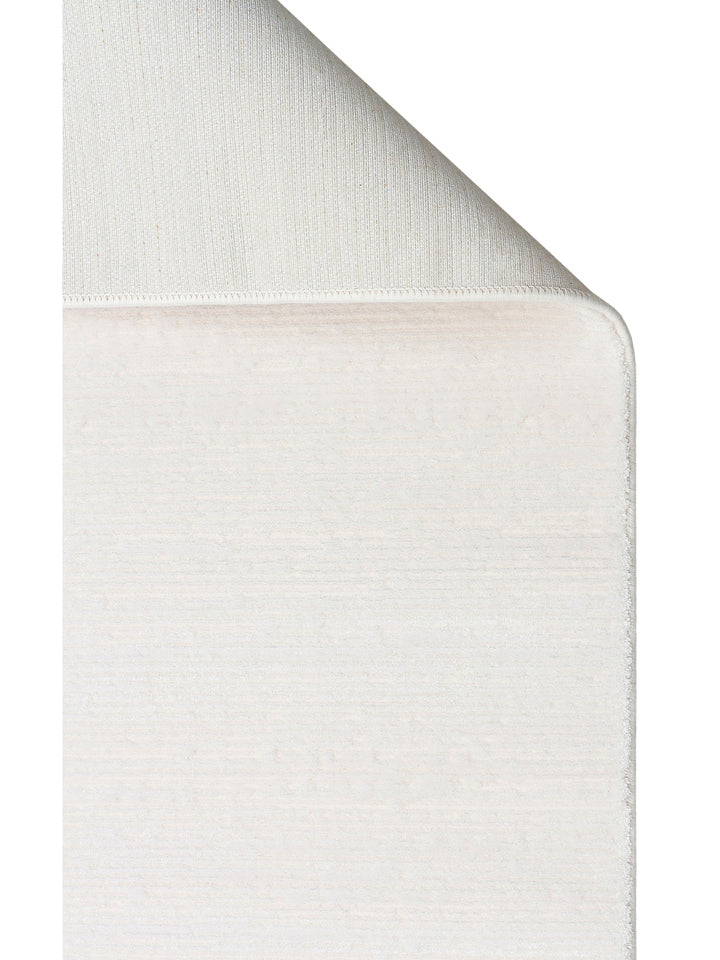 Kylie Serisi Salon Oturma Odası Koridor Antre Parlak ve Sade Modern Halı PLAIN CREAM - Carpetdocia