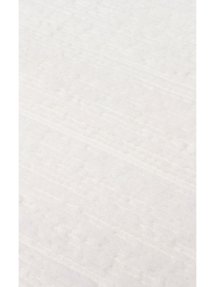 Kylie Serisi Salon Oturma Odası Koridor Antre Parlak ve Sade Modern Halı PLAIN CREAM - Carpetdocia