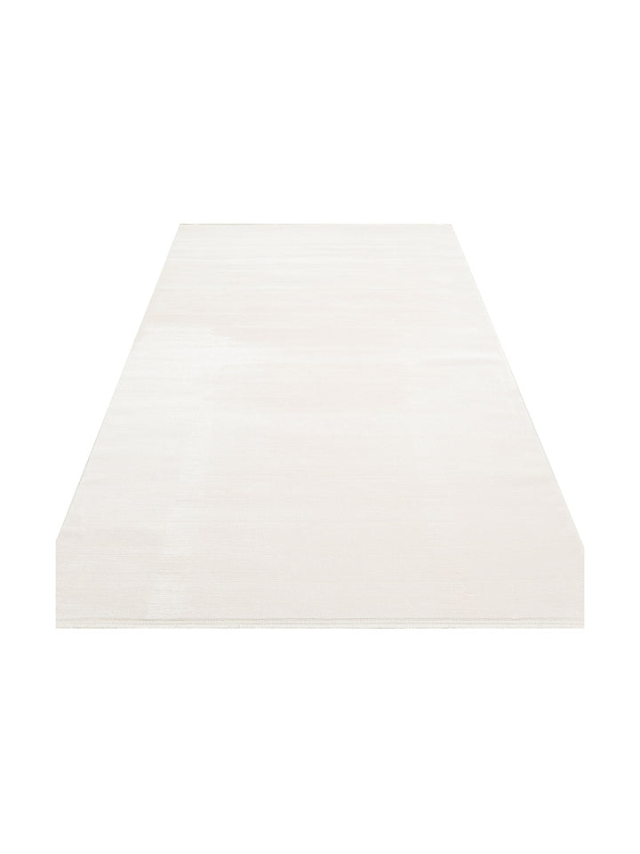 Kylie Serisi Salon Oturma Odası Koridor Antre Parlak ve Sade Modern Halı PLAIN CREAM - Carpetdocia