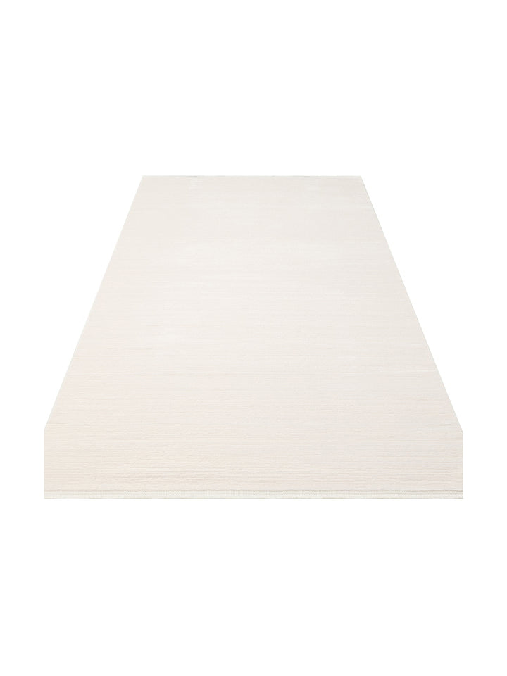Kylie Serisi Salon Oturma Odası Koridor Antre Parlak ve Sade Modern Halı PLAIN CREAM - Carpetdocia