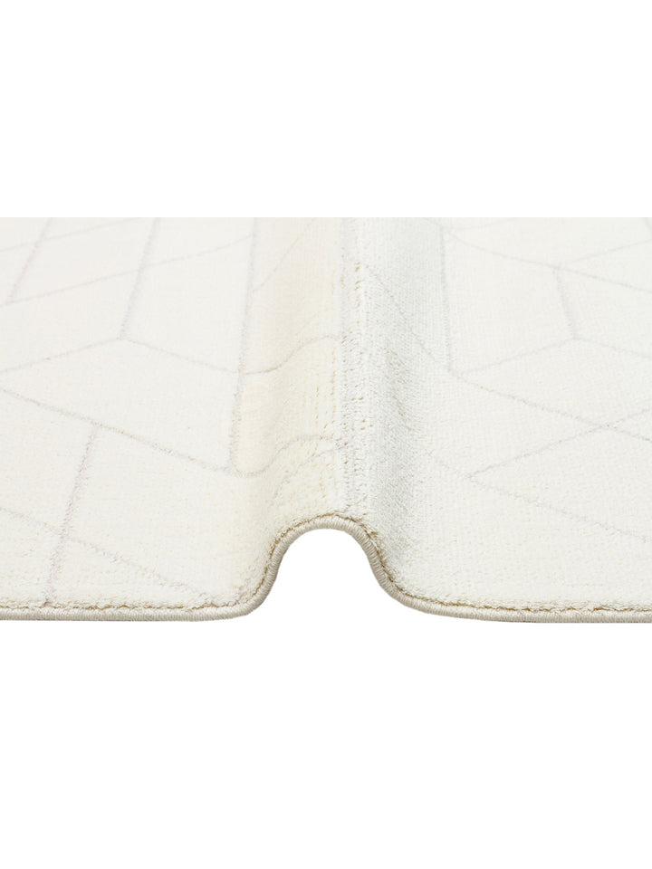 Lounge Serisi Etnik Desenlere Sahip Salon Oturma Odası Koridor Yumuşak Modern Halı 03 WHITE - Carpetdocia