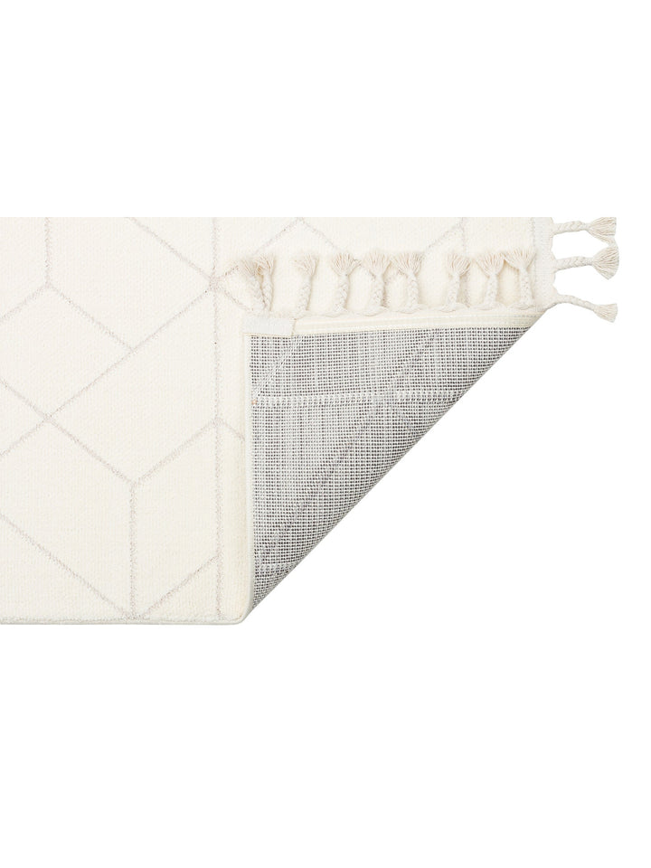 Lounge Serisi Etnik Desenlere Sahip Salon Oturma Odası Koridor Yumuşak Modern Halı 03 WHITE - Carpetdocia