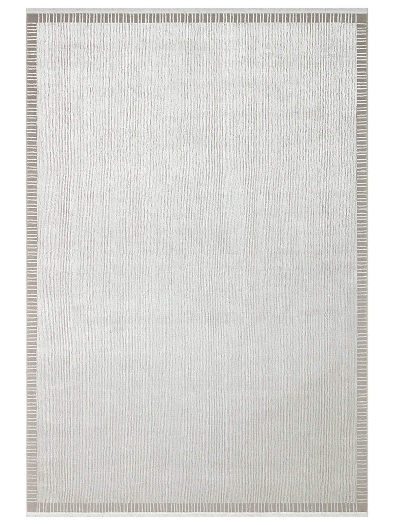 Lucia Series Modern Bright Living Room Living Room Bedroom Entrance Carpet BORDER GREY