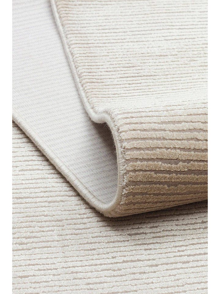Lucia Serisi Modern Parlak Salon Oturma Odası Yatak Odası Antre Halı PLAIN BEIGE - Carpetdocia