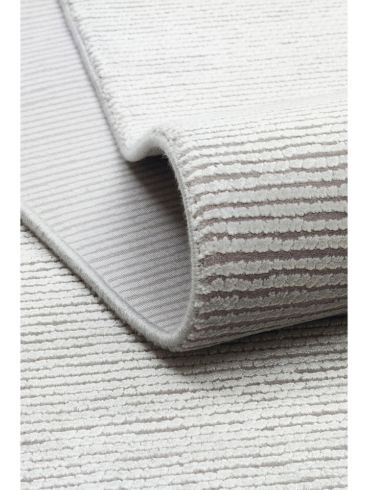 Lucia Serisi Modern Parlak Salon Oturma Odası Yatak Odası Antre Halı PLAIN GREY - Carpetdocia