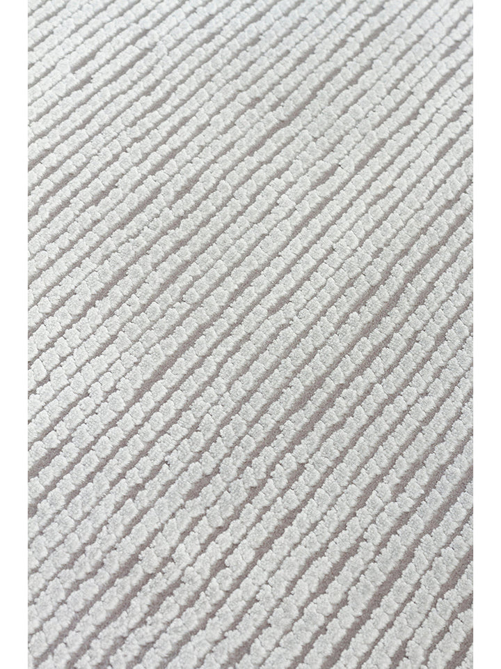 Lucia Serisi Modern Parlak Salon Oturma Odası Yatak Odası Antre Halı PLAIN GREY - Carpetdocia