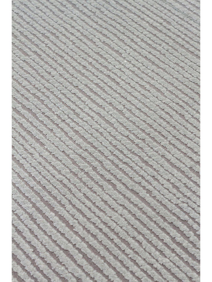 Lucia Serisi Modern Parlak Salon Oturma Odası Yatak Odası Antre Halı PLAIN GREY - Carpetdocia