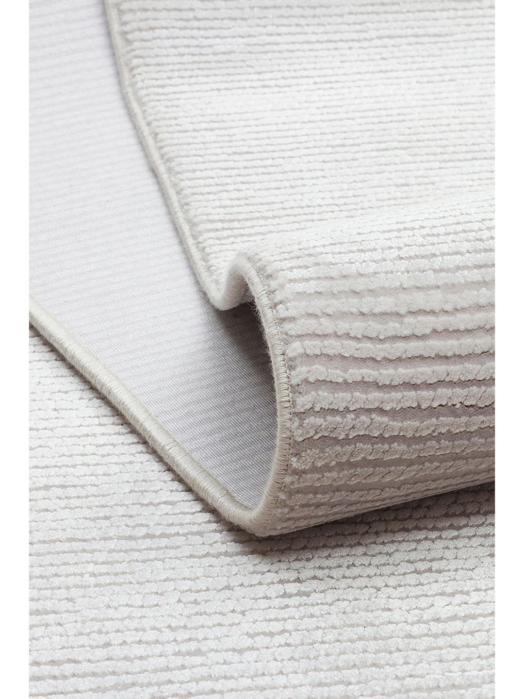Lucia Serisi Modern Parlak Salon Oturma Odası Yatak Odası Antre Halı PLAIN IVORY - Carpetdocia