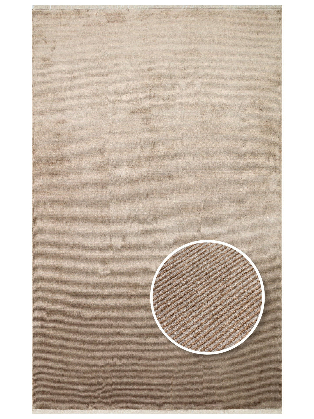Montenegro Viskon Karışımlı Sade Desenli Sık Dokuma Oturma Odası Salon Koridor Modern Halı 01VIZGREY - Carpetdocia
