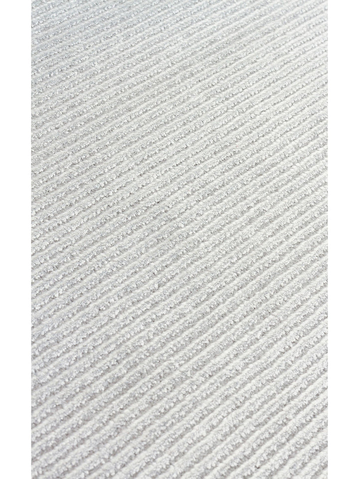 Montenegro Viskon Karışımlı Sade Desenli Sık Dokuma Oturma Odası Salon Koridor Modern Halı 02 GREY - Carpetdocia