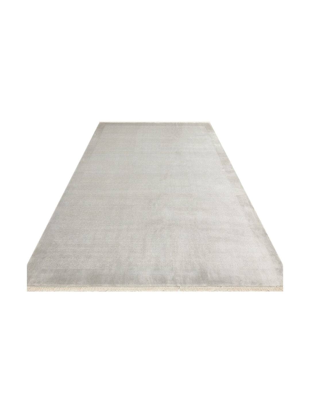 Montenegro Viskon Karışımlı Sade Desenli Sık Dokuma Oturma Odası Salon Koridor Modern Halı 02 GREY - Carpetdocia