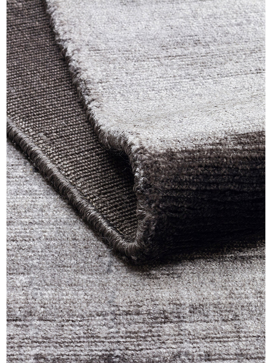 Mulberry Serisi %100 Rayon El Dokuma Parlak Modern Salon Oturma Odası Halı COAL - Carpetdocia