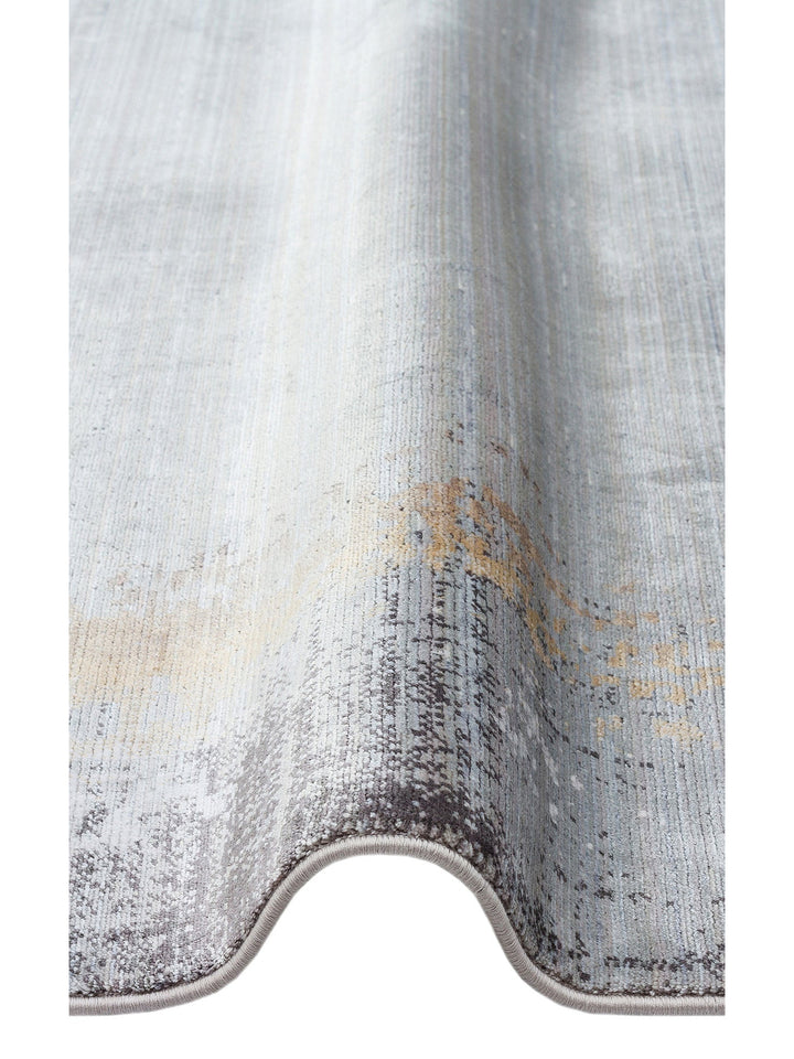 Mumbai Serisi Klasik Desenli Yüksek Kalite Sık Dokuma Parlak Salon Halısı 11 GREY GOLD - Carpetdocia