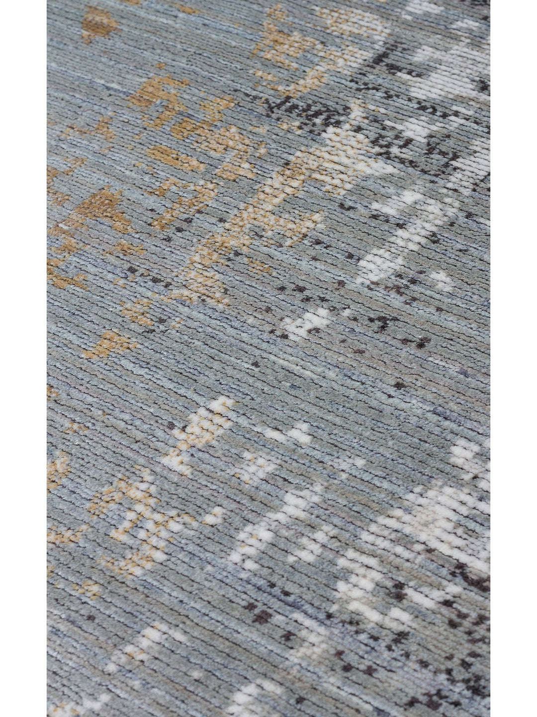Mumbai Serisi Klasik Desenli Yüksek Kalite Sık Dokuma Parlak Salon Halısı 11 GREY GOLD - Carpetdocia