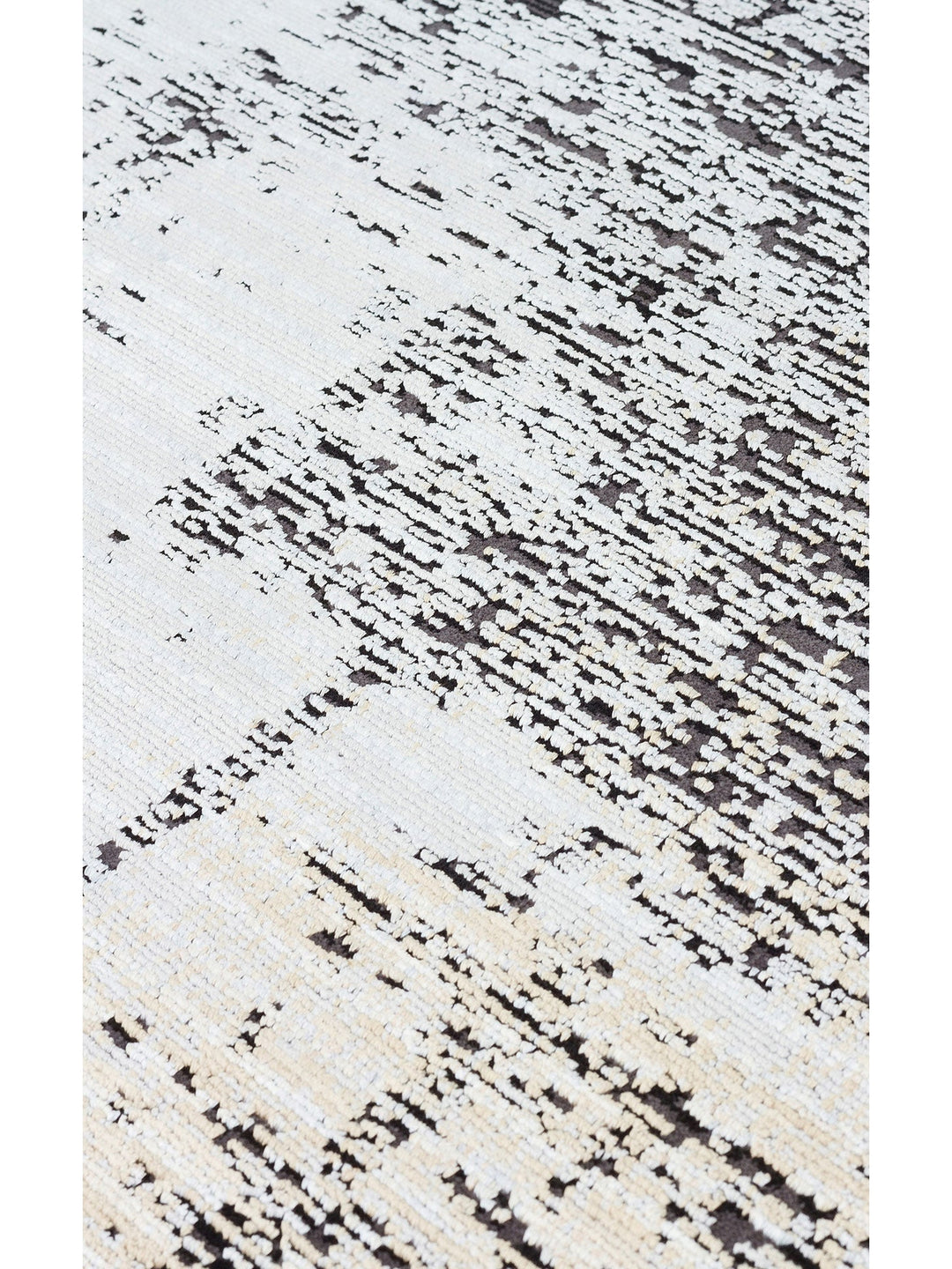 Mumbai Serisi Klasik Desenli Yüksek Kalite Sık Dokuma Parlak Salon Halısı 12 GREY GOLD - Carpetdocia
