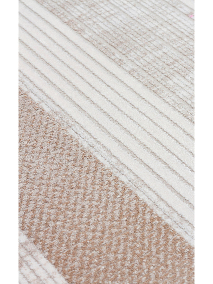 Mumbai Serisi Klasik Desenli Yüksek Kalite Sık Dokuma Parlak Salon Halısı 13 CREAM BEIGE - Carpetdocia