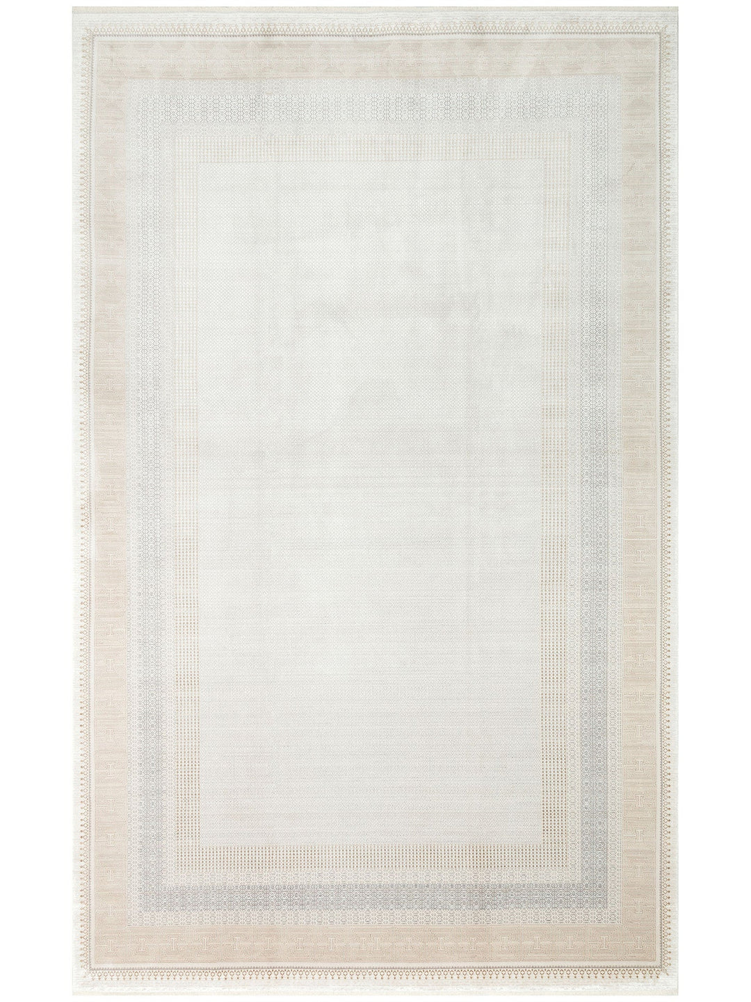 Mumbai Serisi Modern Desenli Yüksek Kalite Sık Dokuma Parlak Salon Halısı 07 CREAM GOLD - Carpetdocia