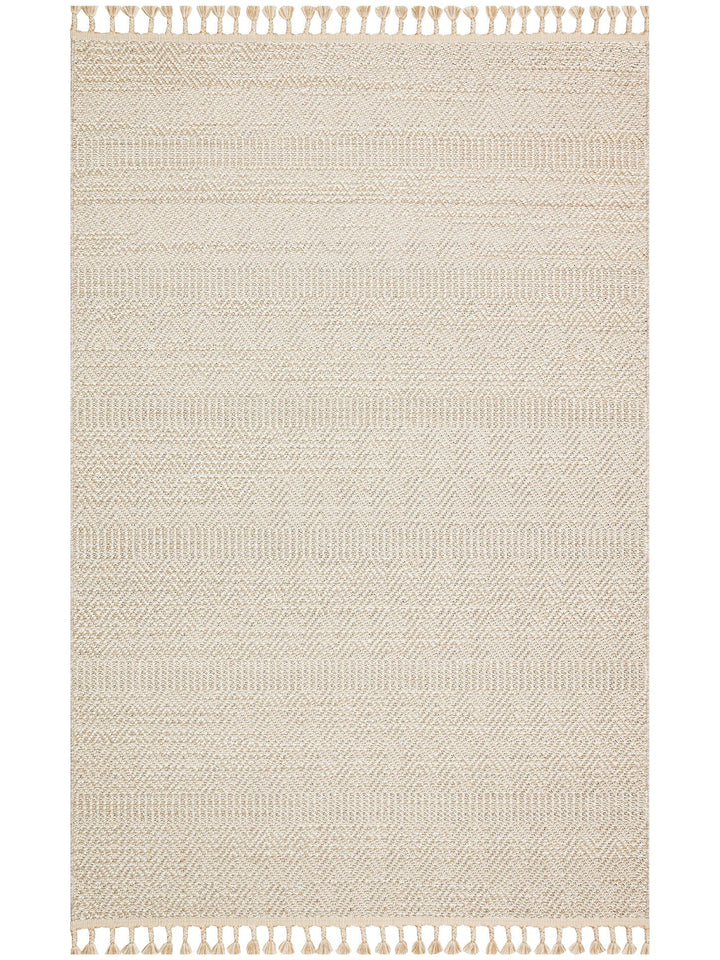 Ole Serisi Hasır Dokuma Oturma Odası Salon Koridor Antre Mutfak Modern İskandinav Halı 01 BEIGE - Carpetdocia