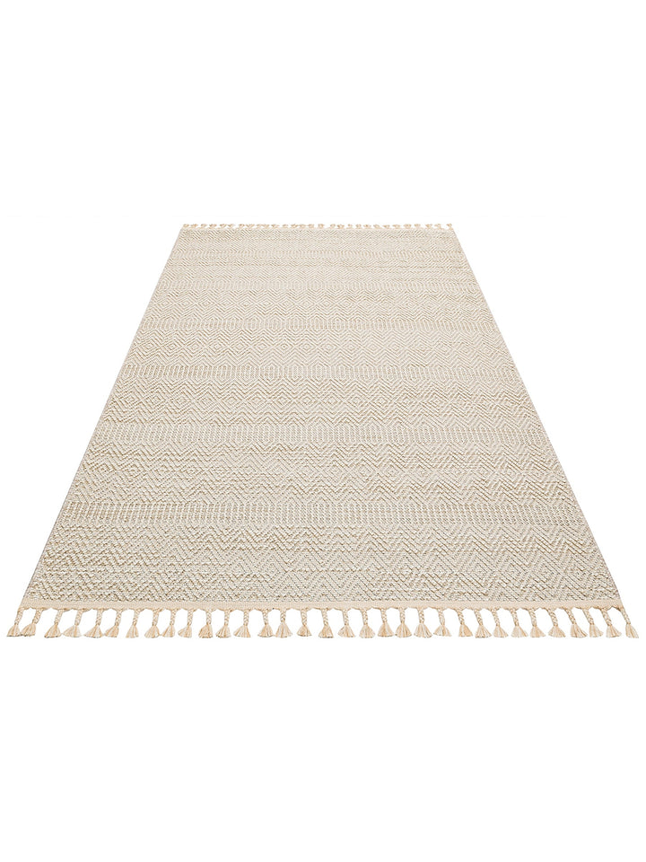 Ole Serisi Hasır Dokuma Oturma Odası Salon Koridor Antre Mutfak Modern İskandinav Halı 01 BEIGE - Carpetdocia